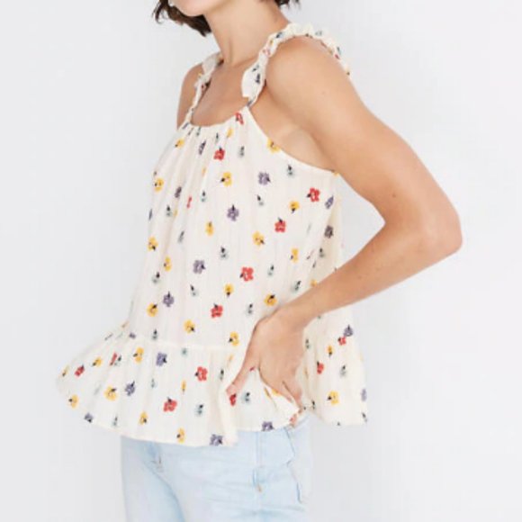 Madewell Tops - NWT Madewell Ruffle-Strap Cami Top | 8